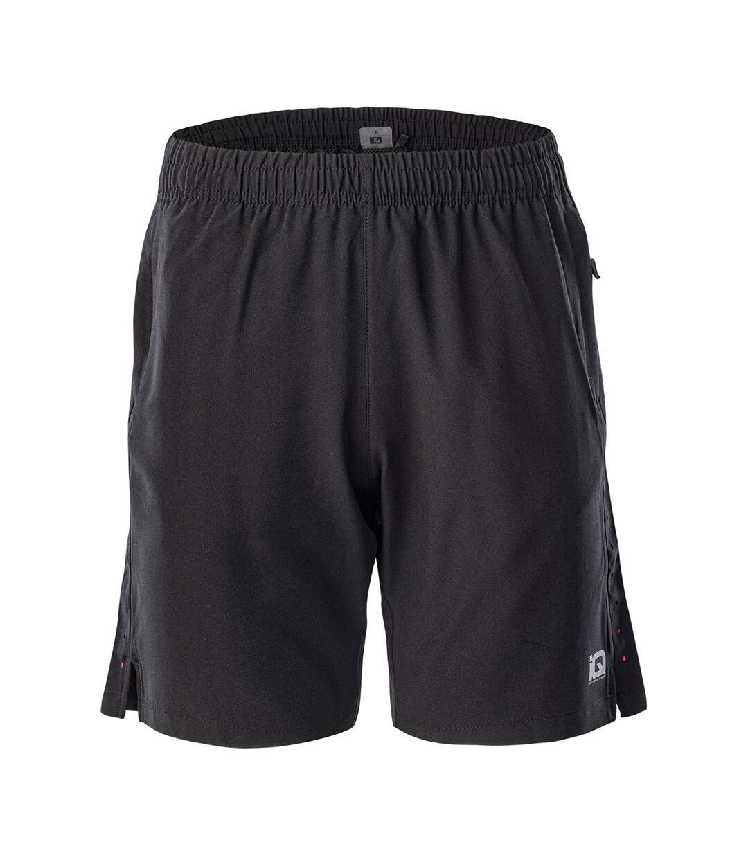 Short Porio Homme Noir Rouge Vif IQ-1