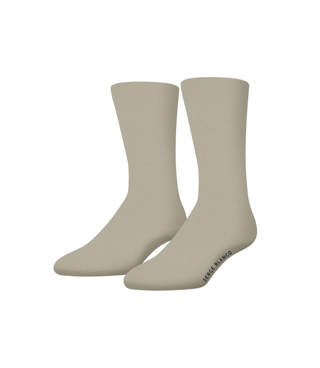 Lot de 6 paires de chaussettes de ville homme unies modèle B Serge Blanco-5