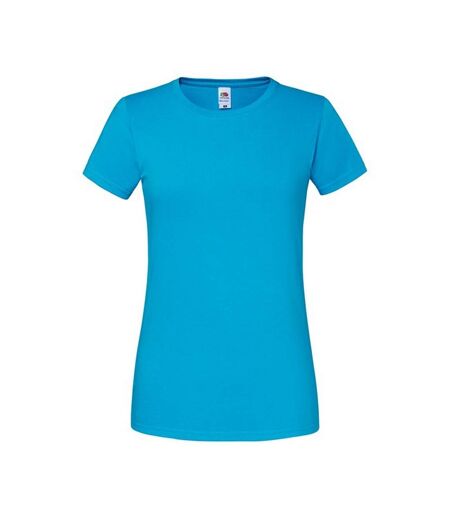 Fruit of the Loom Womens/Ladies Iconic 195 Premium T-Shirt (Azure Blue) - UTRW9339