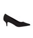 Womens/ladies dove wide kitten heel court shoes natural black Dorothy Perkins