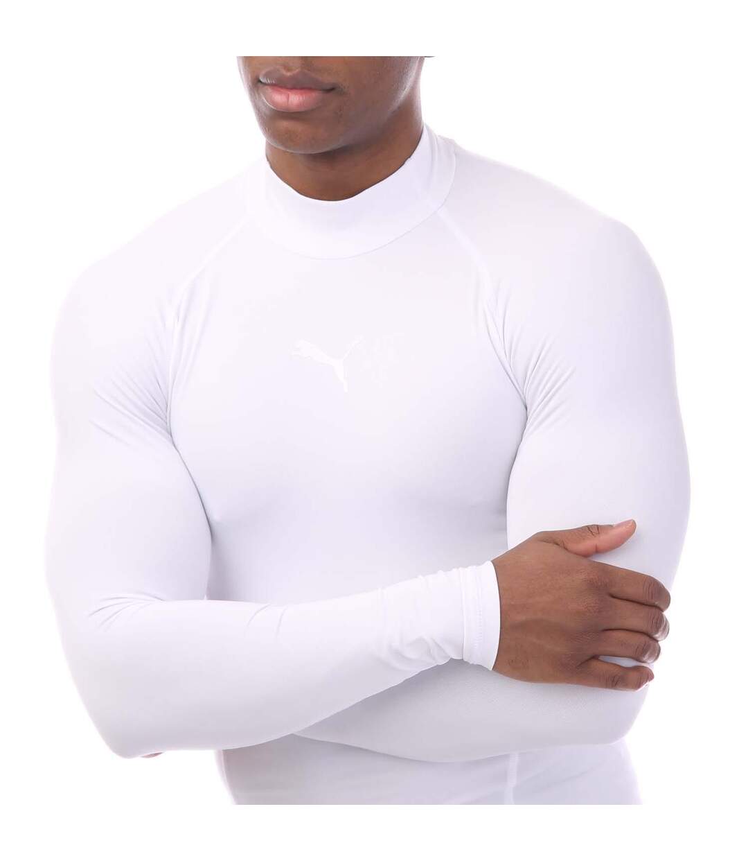 Haut Thermique Manches Longues Liga Homme Blanc Puma-3