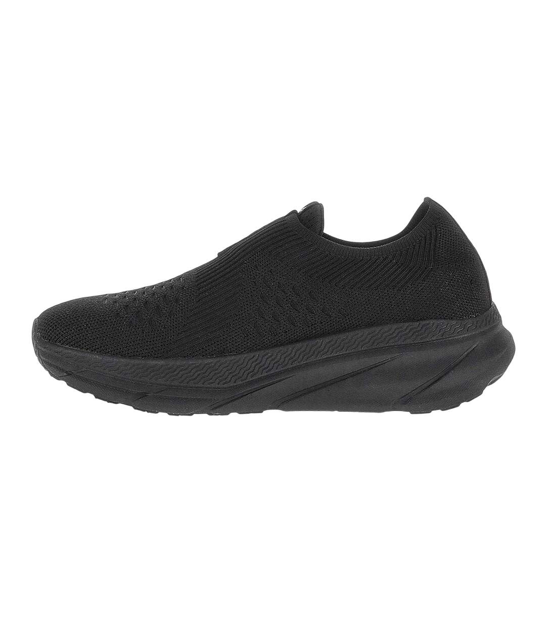 Baskets Italia Run Amf Homme Tout Noir Lotto-3