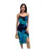 Robe Mi-longue Motif/style Floral Abstrait Femme Bleu Marine AX Paris-2
