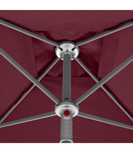 Parasol droit carré Anzio - L. 200 x l. 200 cm - Bordeaux