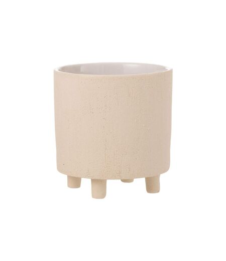 Cache-Pot Déco en Céramique Sable 20cm Beige