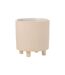Cache-Pot Déco en Céramique Sable 20cm Beige-1