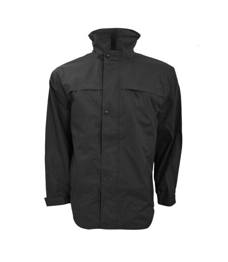Veste Imperméable Coupe-vent Homme Noir Gris Result
