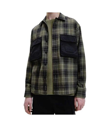 Chemise Motif/style À Carreaux Homme Vert Calvin Klein