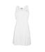 Robe Débardeur Motif/style Uni Club Femme Blanc Head-1