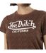 T-shirt femme col rond allover et print devant Leopard Vondutch-2