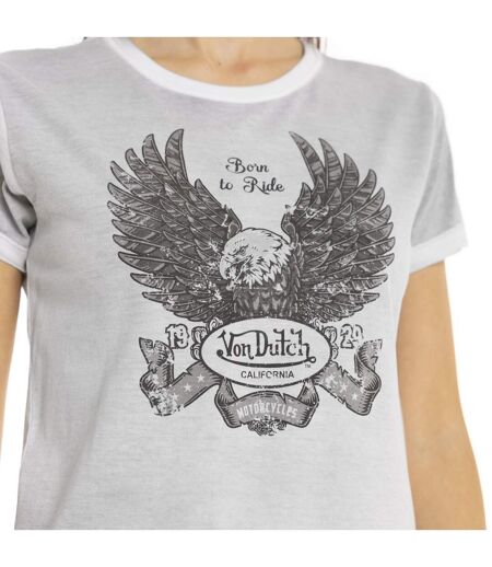 T-shirt à col rond manches courtes femme Kustom Kulture Vondutch