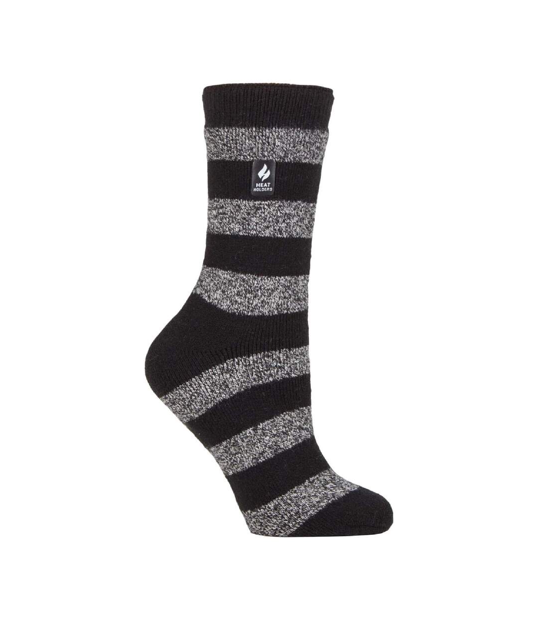 Ladies Non Slip Thermal Low Cut Slipper Bed Socks with Grips-1