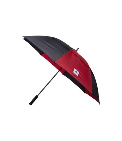 Mountain Warehouse Stripe Golf Umbrella (Black/Red) (One Size) - UTMW417