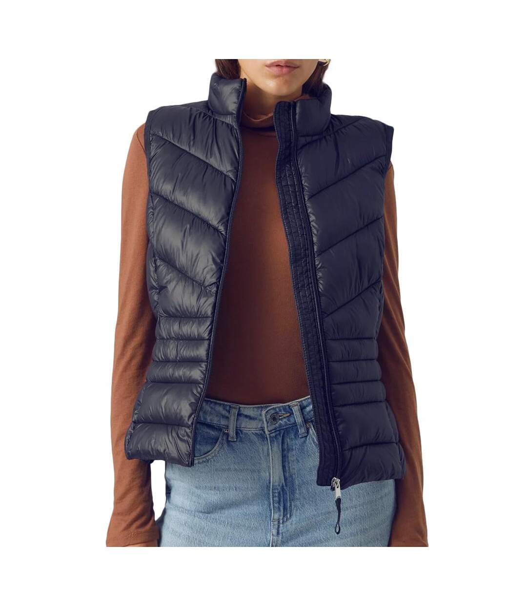 Doudoune sans manche marine femme vero moda sorayasiv - s-1