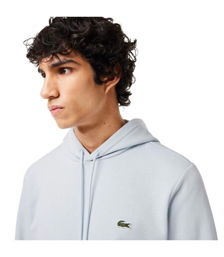 Mens Organic Cotton Hoodie Light Blue Lacoste