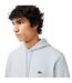 Mens Organic Cotton Hoodie Light Blue Lacoste-4