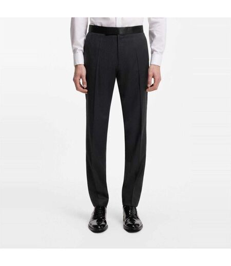 Mens Wool Tuxedo Trousers Dark Blue Boss