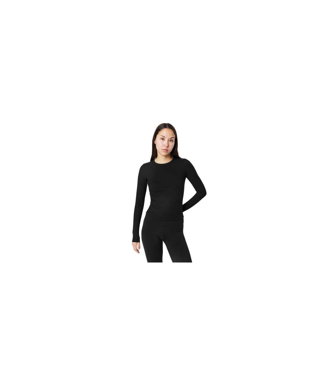 T-shirt Manches Longues Femme Noir Sweaty Betty-1