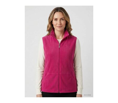 Gilet Polaire Femme Sans Manches AH1190 Rose (Axxano)