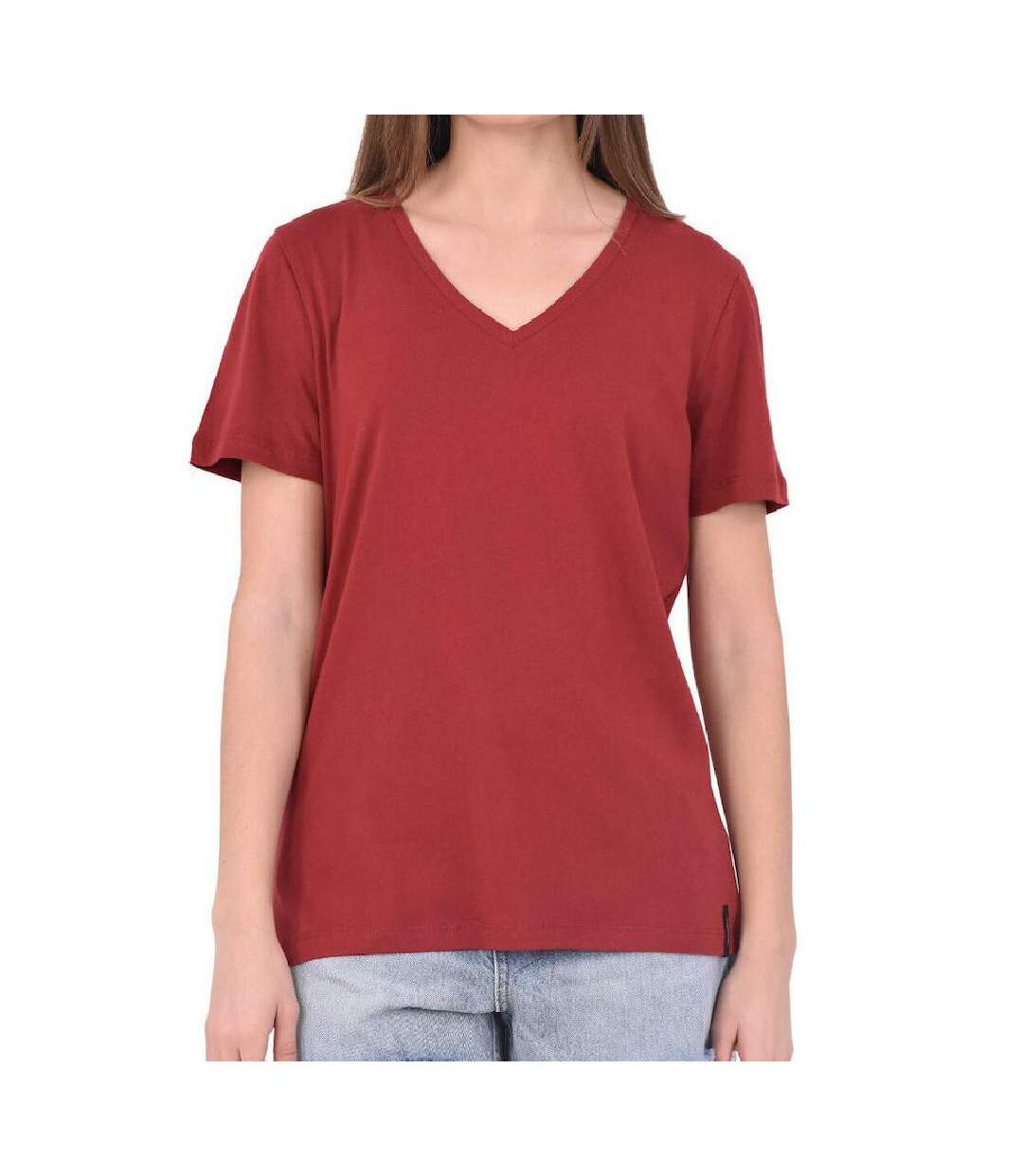 T-shirt Rouge Femme Superdry LightWeight - XS-1