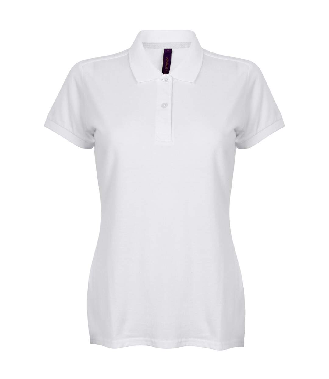 Polo uni femme blanc Henbury-1