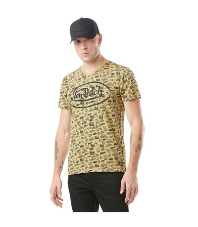 T-shirt homme col v imprimé en coton Tyron Vondutch