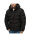 Doudoune noire mat homme superdry hooded-1