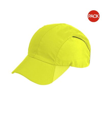 Casquettes de sport impact jaune fluo Spiro