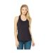 Womens/ladies Racerback Tank Top Dark Grey Heather Bella + Canvas-1