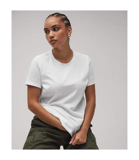 Womens/ladies Jersey Relaxed Fit T-shirt Navy Bella + Canvas