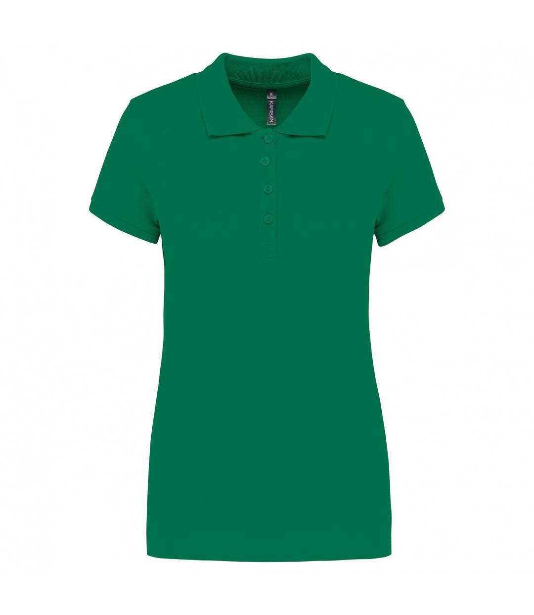 Polo femme vert kelly Kariban