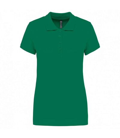 Kariban Womens/Ladies Pique Polo Shirt (Kelly Green)