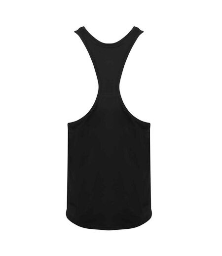 Mens Muscle Vest Top Black Tombo