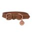 Collier pour chiens deluxe xslength: 21 cm-34 cm marron clair / rose doré Benji & Flo