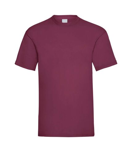 Mens Value Short Sleeve Casual T-Shirt (Oxblood) - UTBC3900
