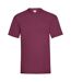 Mens Value Short Sleeve Casual T-Shirt (Oxblood) - UTBC3900