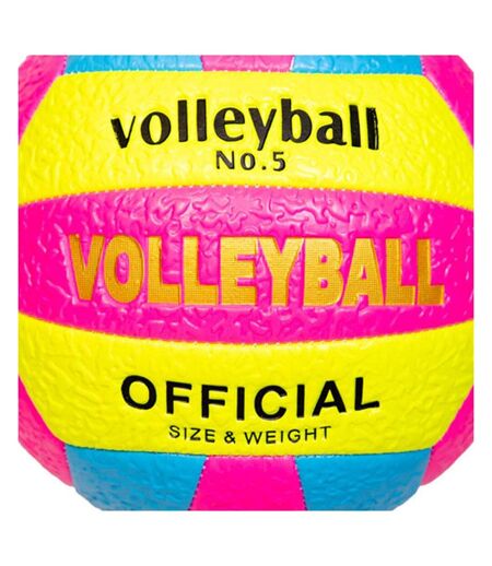 Ballon volleyball rose fluo sport zone