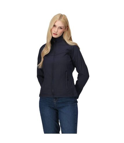 Regatta Ladies Uproar Softshell Wind Resistant Jacket (Navy/Navy) - UTBC813