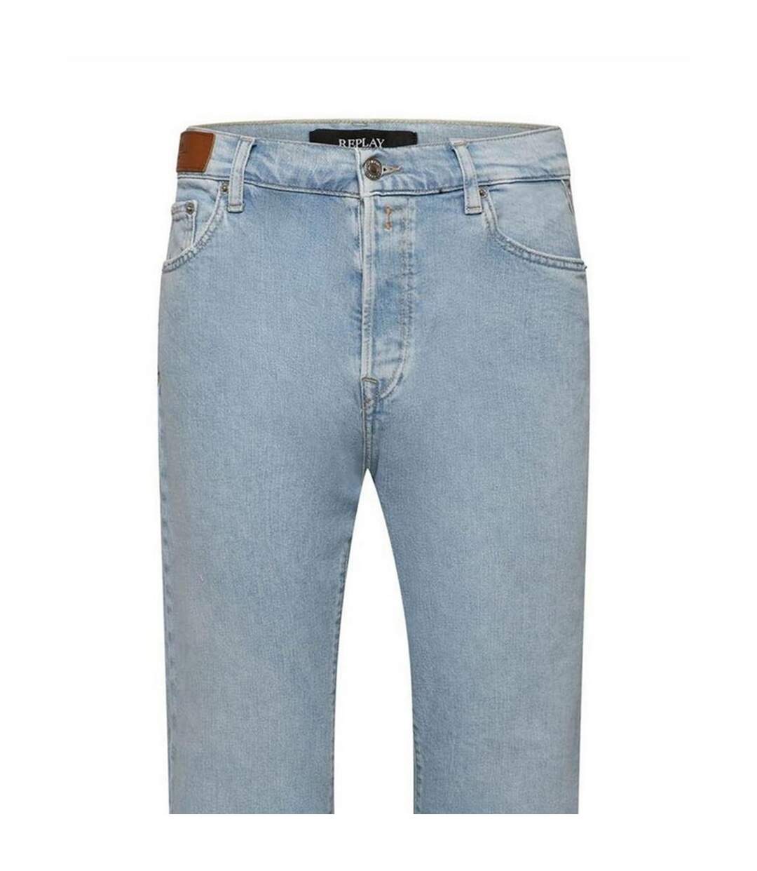 Jean Motif/style Logo Femme Bleu Replay-3