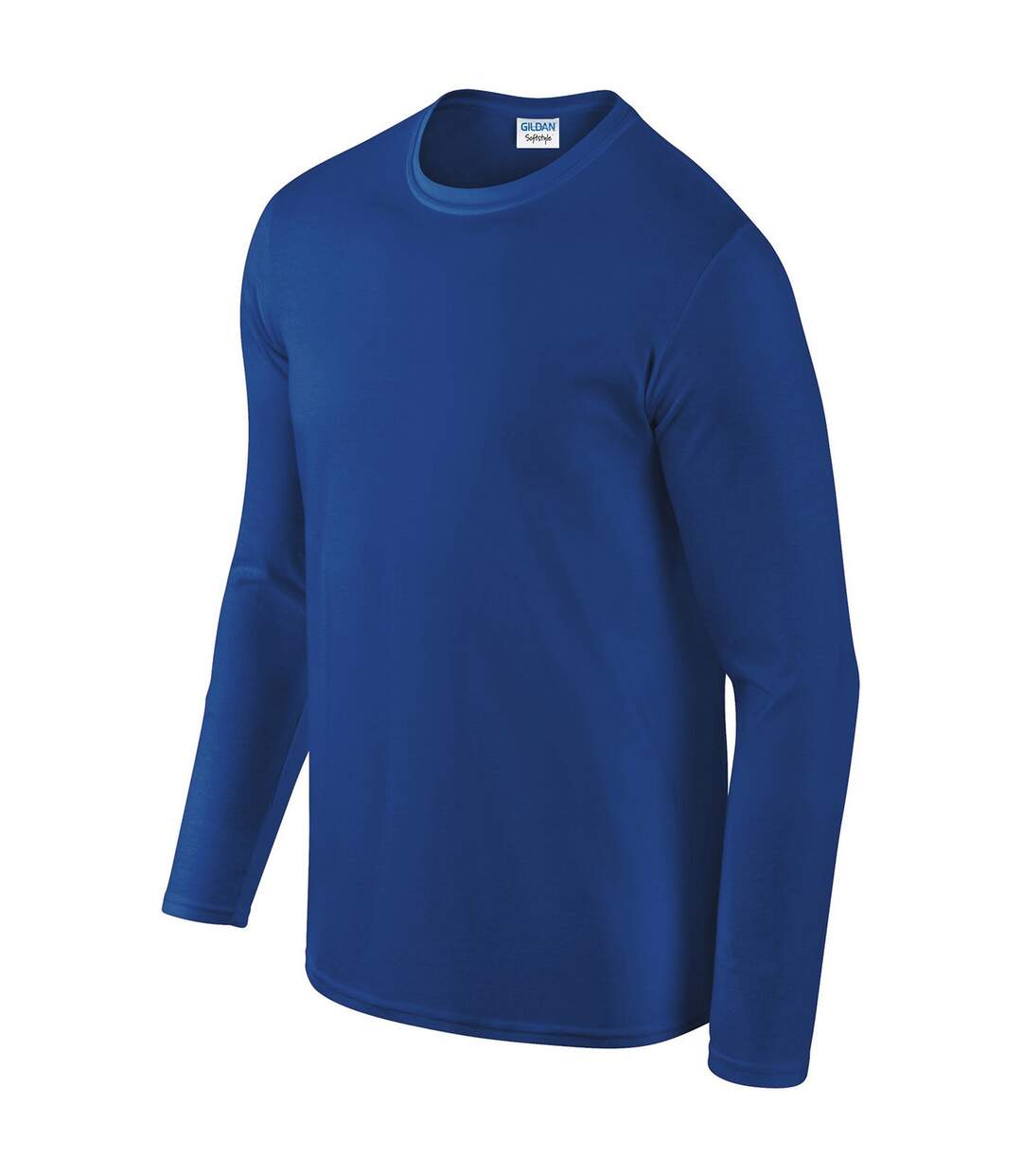 Unisex adult softstyle long-sleeved t-shirt royal blue Gildan-3