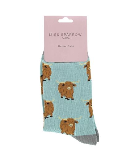 Chaussettes de vache Highland pour dames | Chaussettes fantaisie en bambou