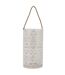 Lot de 2 Lanternes Déco Ajouré 39cm Blanc-2