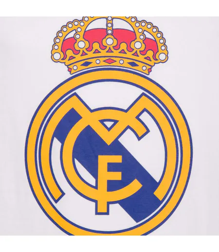 Mens Crest T-shirt White Real Madrid CF