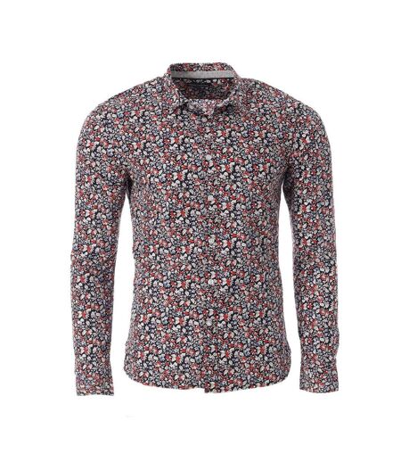 Chemises marine/rouge à motifs homme teddy smith carton ml - 3xl