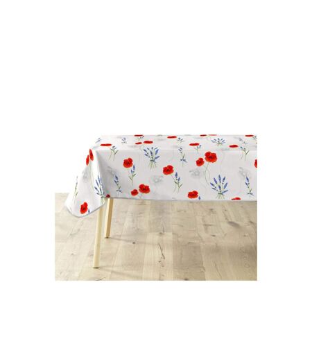 Nappe Imprimé Sisteron 140x240cm Blanc