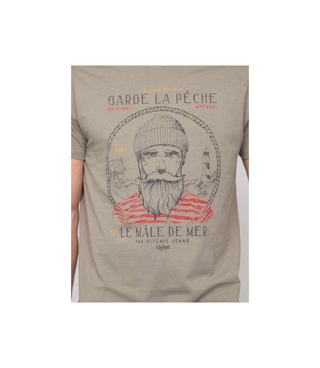 T-shirt coton motifs NAVIROL-3