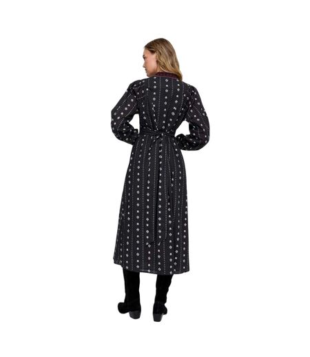 Robe Mi-longue Ocean Femme Noir Raffya