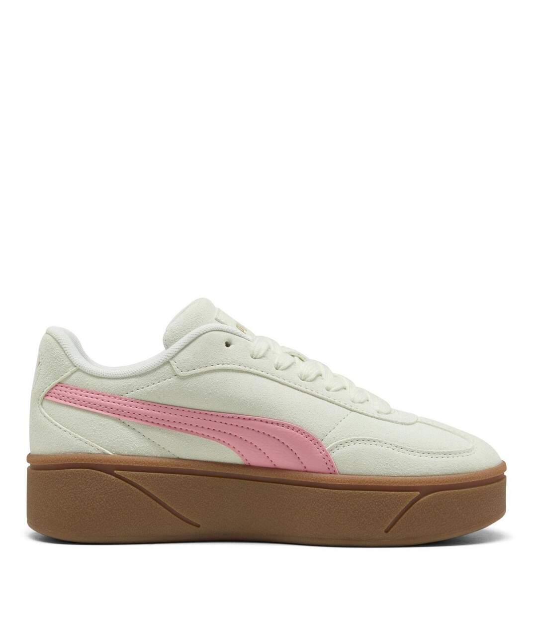 Womens/ladies Club Era Ii Suede Platform Trainers Frosted Pink Puma-4