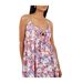 Womens/ladies Floral Spaghetti Strap Maxi Dress Coral Purple Brave Soul-4