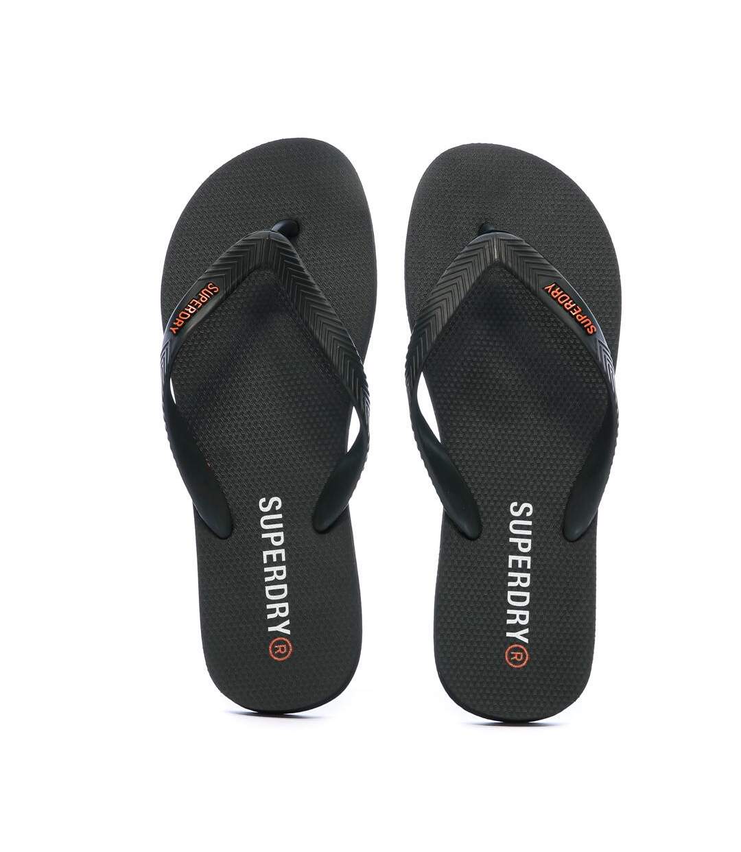 Tongs noir homme superdry core essential flip flop-2